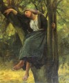 Francés 1827 Dormido en el bosque campo Realista Jules Breton
